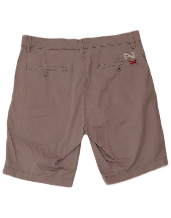 Pantaloncini chino da uomo LEVI'S W32 in cotone grigio medio