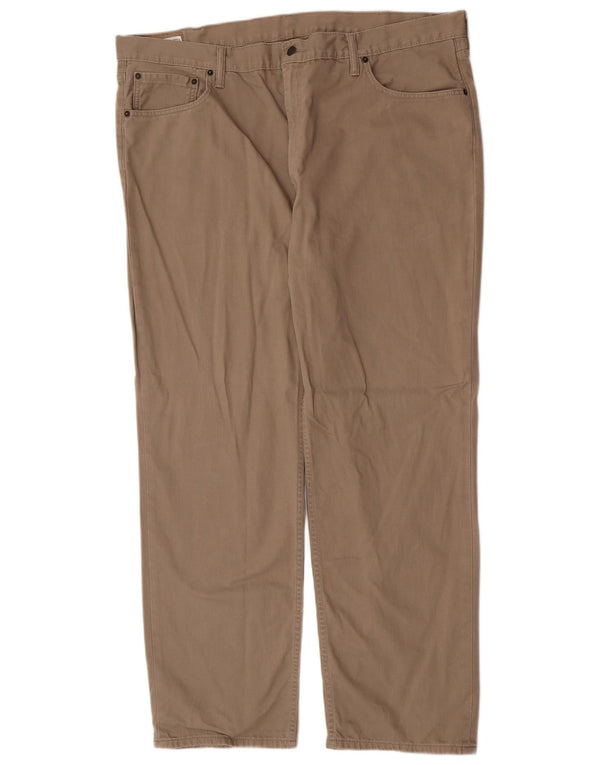 Levi's Uomo 559 Pantaloni casual dritti W46 L31 Cotone kaki