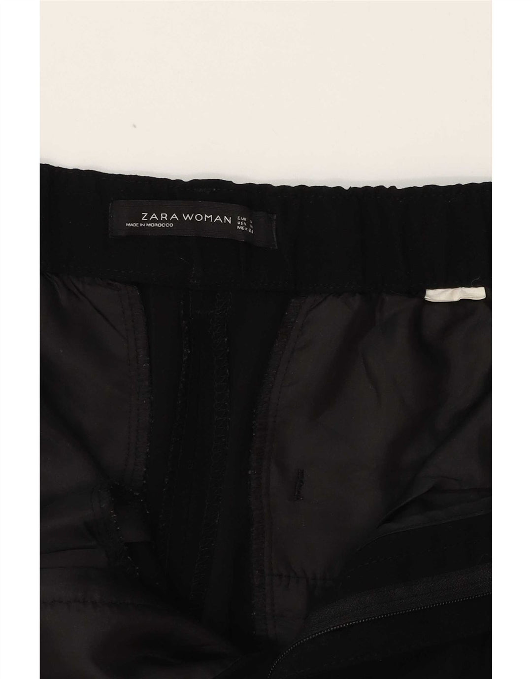 Pantaloni Capri affusolati da donna Zara medi W30 L23 neri