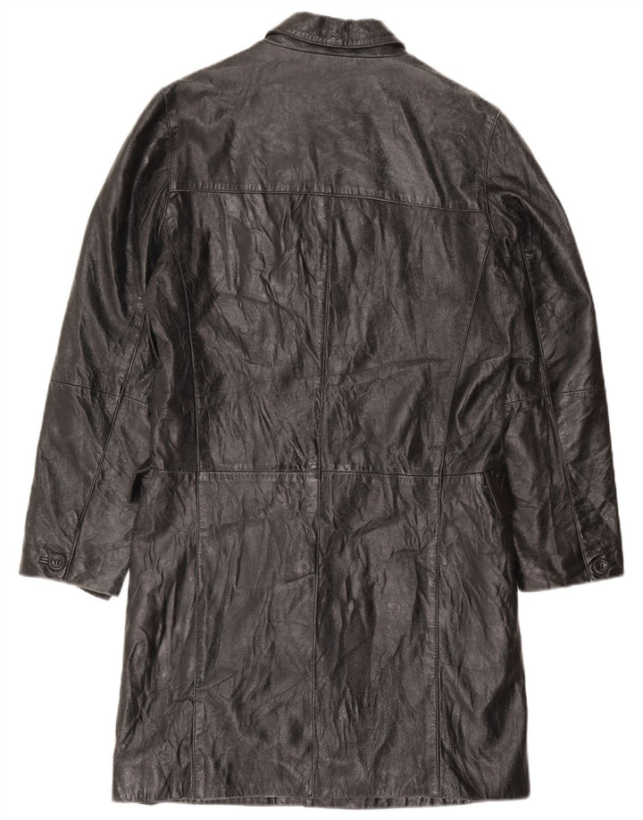 Cappotto in pelle da uomo Gipsy UK 38 Pelle nera media