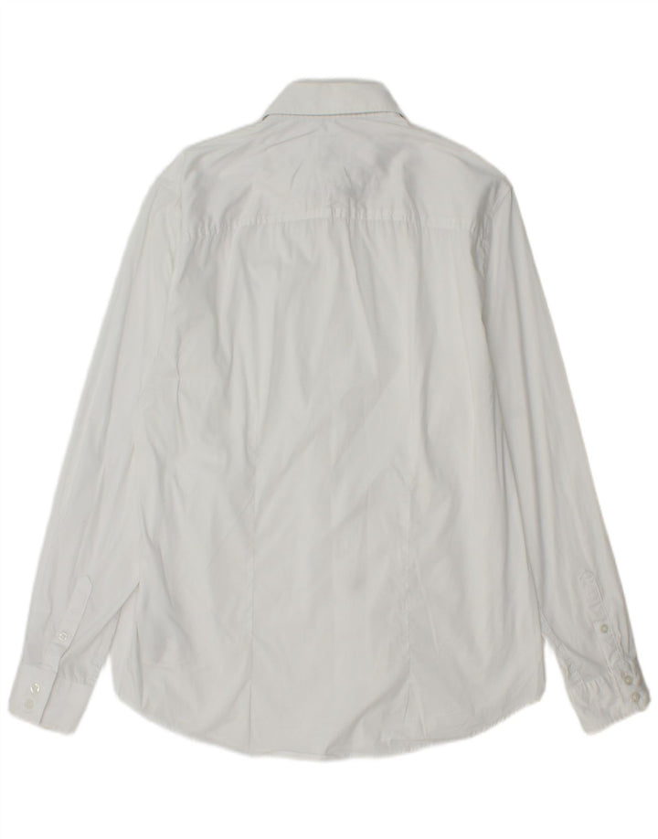 Camicia Guess da uomo slim fit in cotone bianco medio