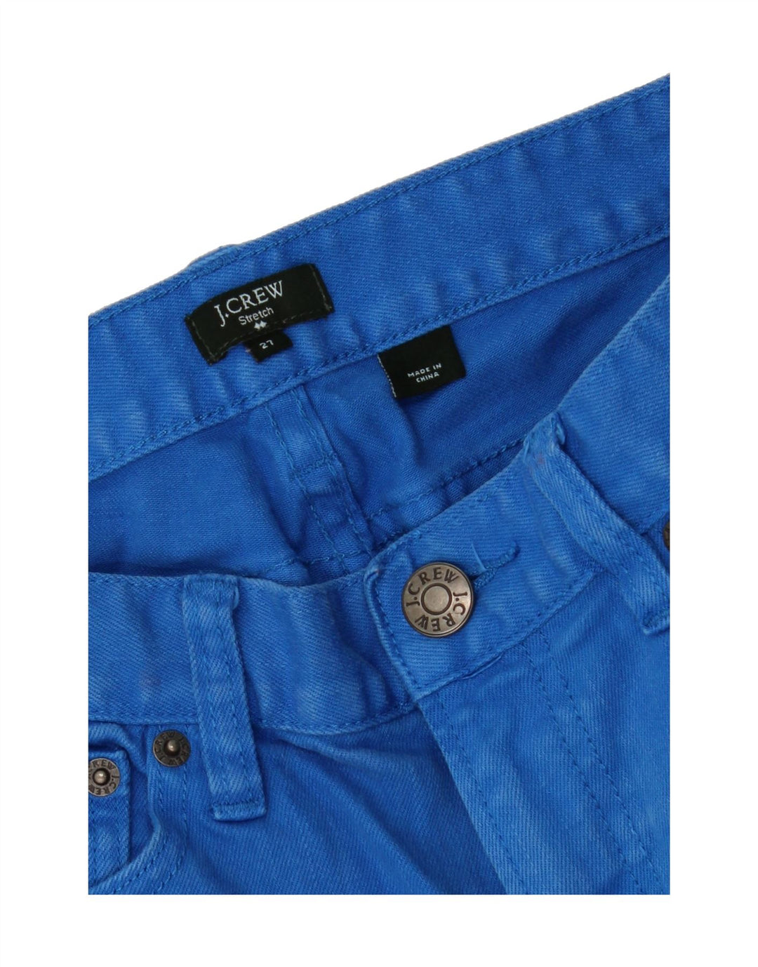 J. CREW Womens Toothpick Slim Jeans W27 L26 Blue Cotton Vintage J. Crew and Second-Hand J. Crew from Messina Hembry 
