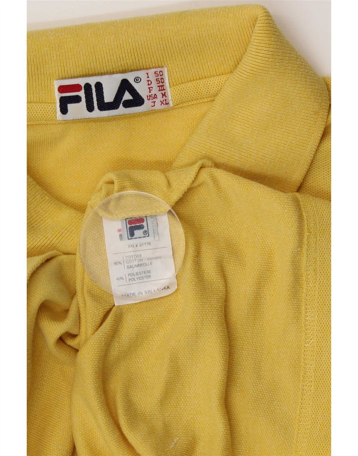 Polo Uomo Fila IT 50 Cotone Giallo Medio