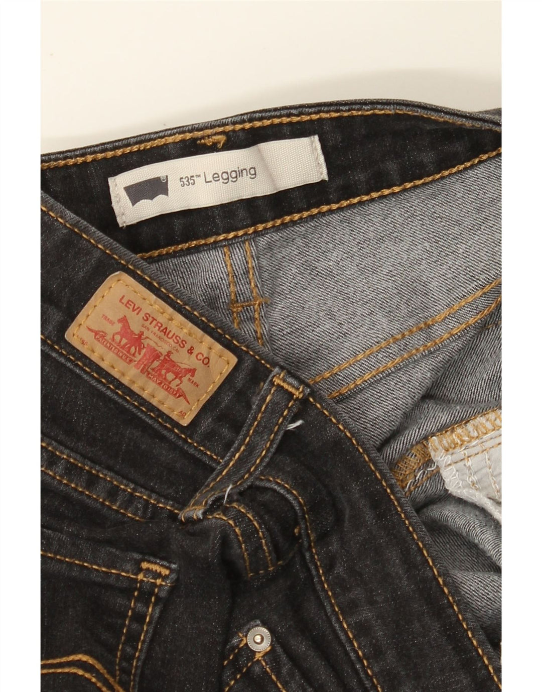 LEVI'S Womens 535 Jegging Jeans W32 L31 Black