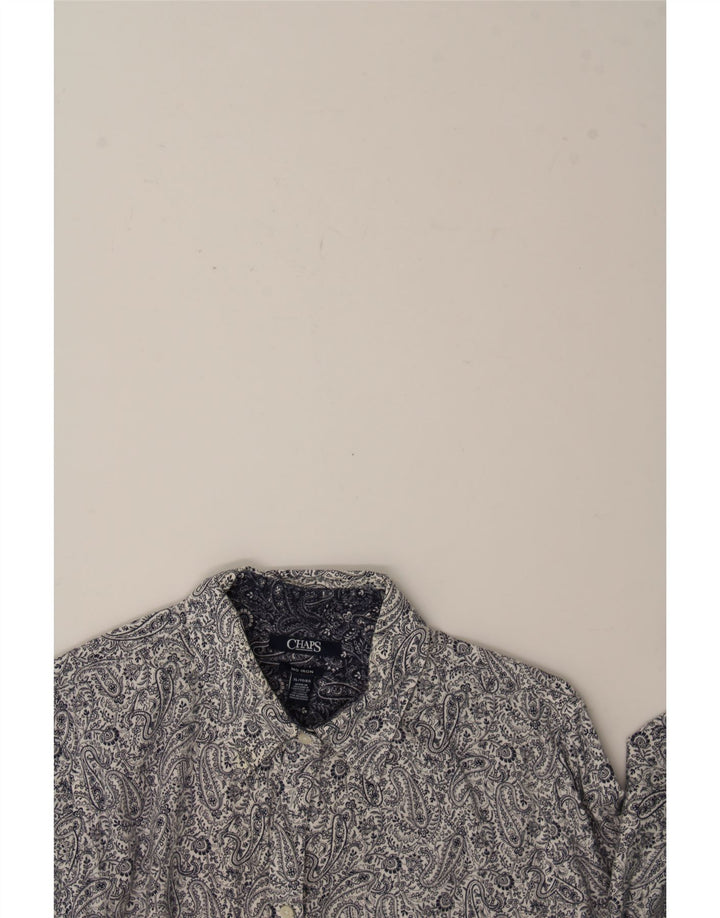 CHAPS Womens Shirt UK 18 XL Navy Blue Paisley Vintage Chaps and Second-Hand Chaps from Messina Hembry 