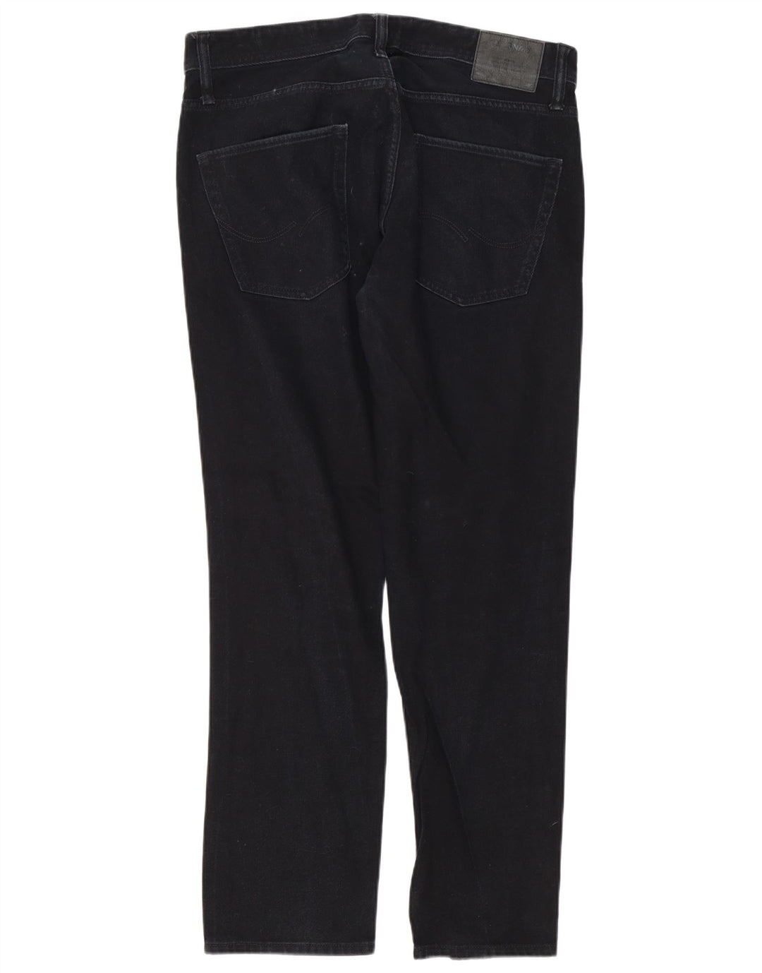 Jack & Jones Uomo Tim Slim Jeans W36 L32 Blu Navy Cotone