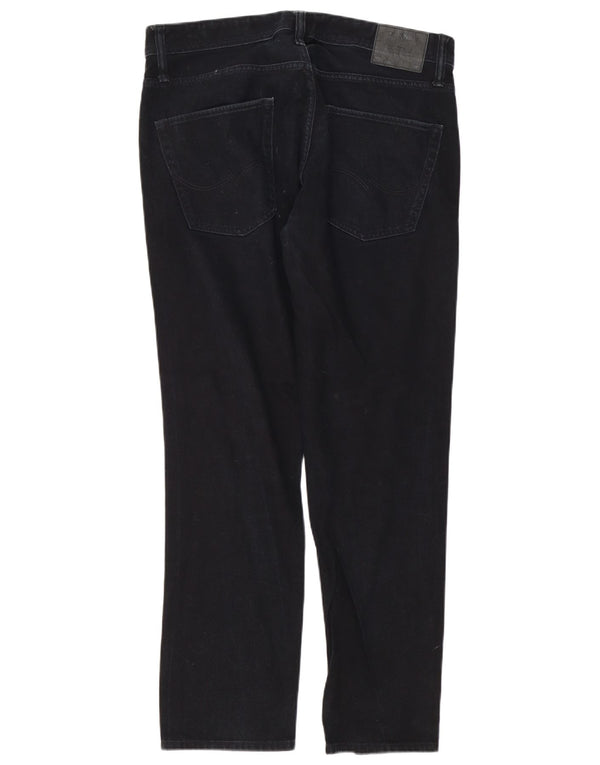 Jack & Jones Uomo Tim Slim Jeans W36 L32 Blu Navy Cotone