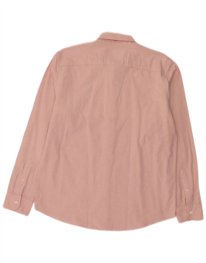 Camicia da uomo Abercrombie & Fitch grande in cotone rosa