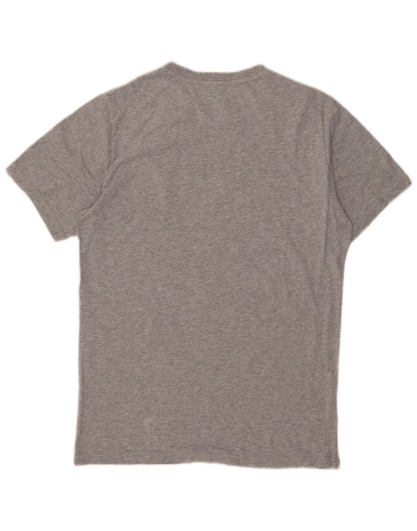 T-shirt grafica da uomo New Balance Top in cotone chiazzato grigio medio