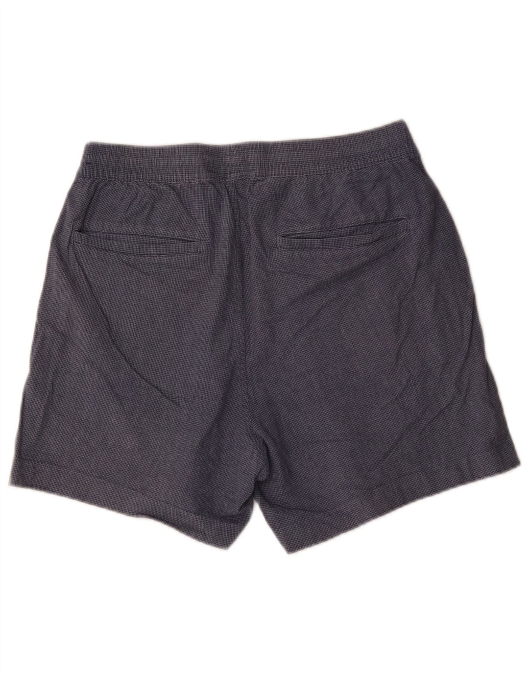 Pantaloncini chino da donna Abercrombie & Fitch medi W32 blu navy pied de poule
