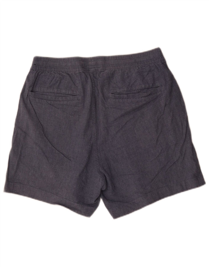 Pantaloncini chino da donna Abercrombie & Fitch medi W32 blu navy pied de poule