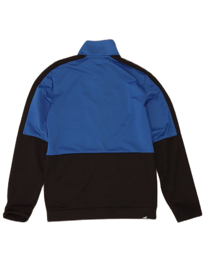 Giacca da ginnastica grafica da ragazzo Puma 11-12 anni Blu Colourblock