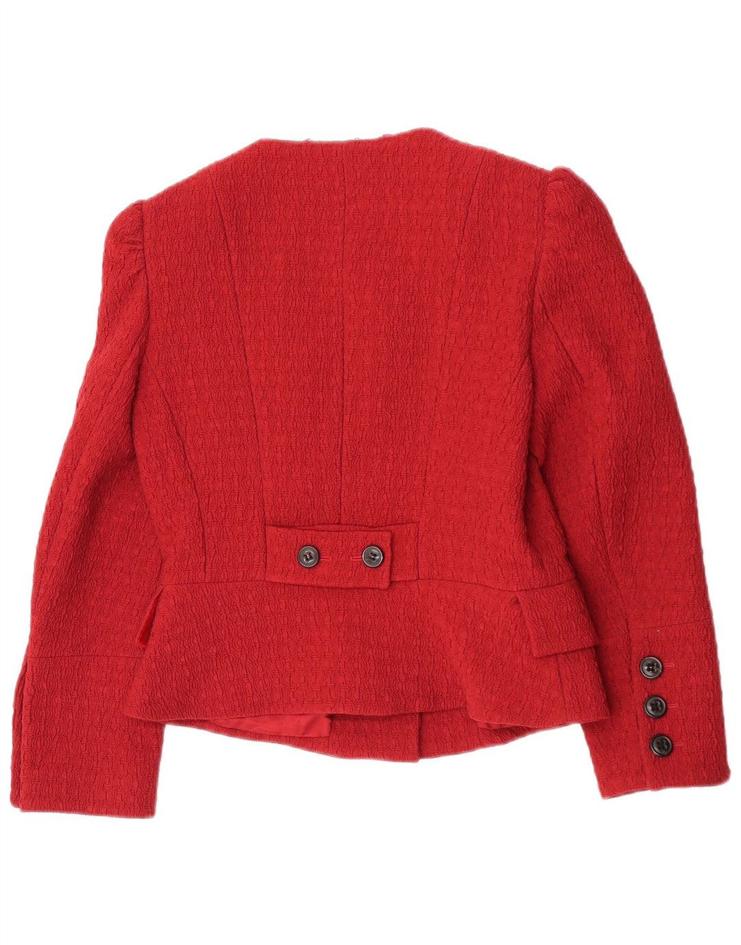 Giacca blazer corta da donna Karen Millen UK 12 Poliammide medio bordeaux