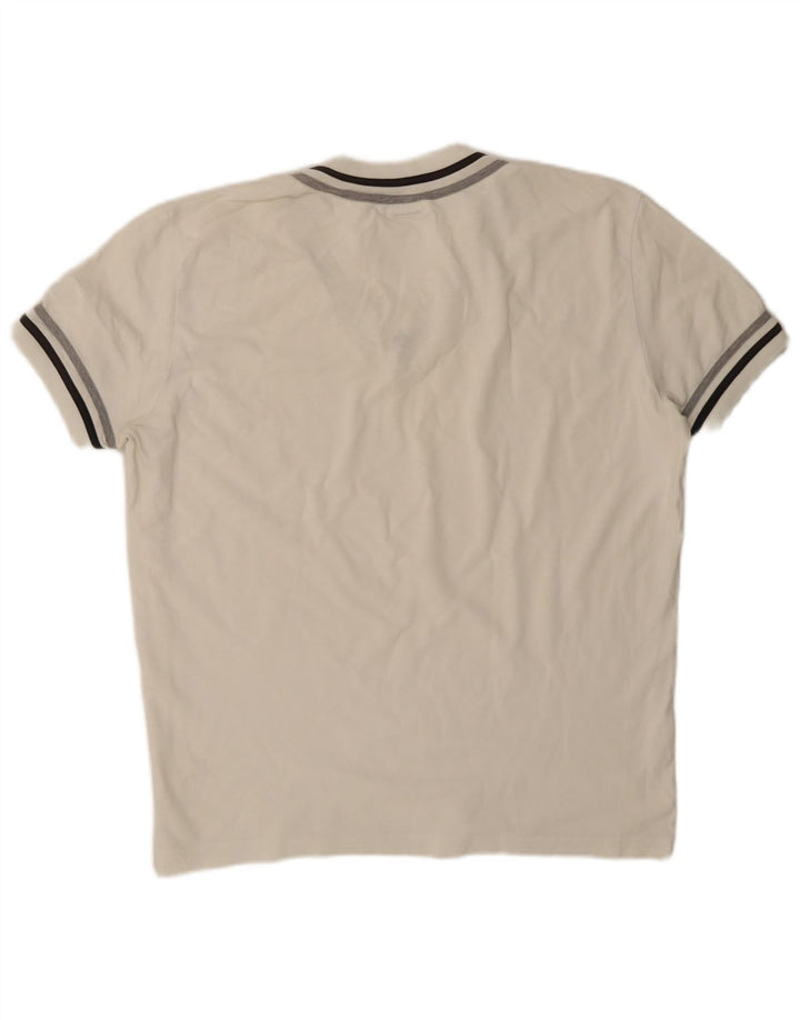T-shirt da uomo Bikkembergs Top XL a righe bianche