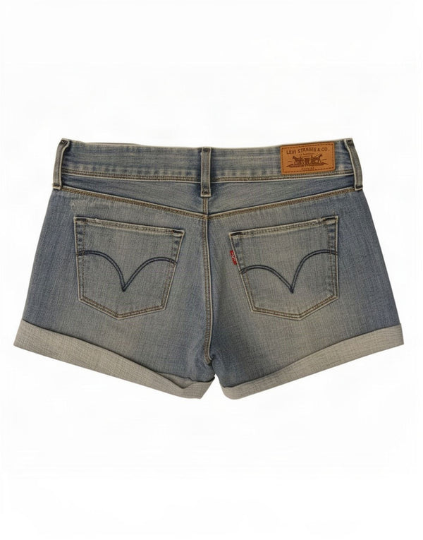 Pantaloncini di jeans da donna Levi's piccoli W27 in cotone blu