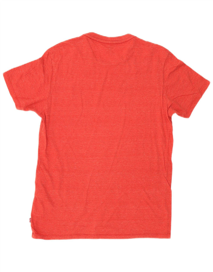 T-shirt grafica da uomo Levi's Top in cotone chiazzato rosso piccolo