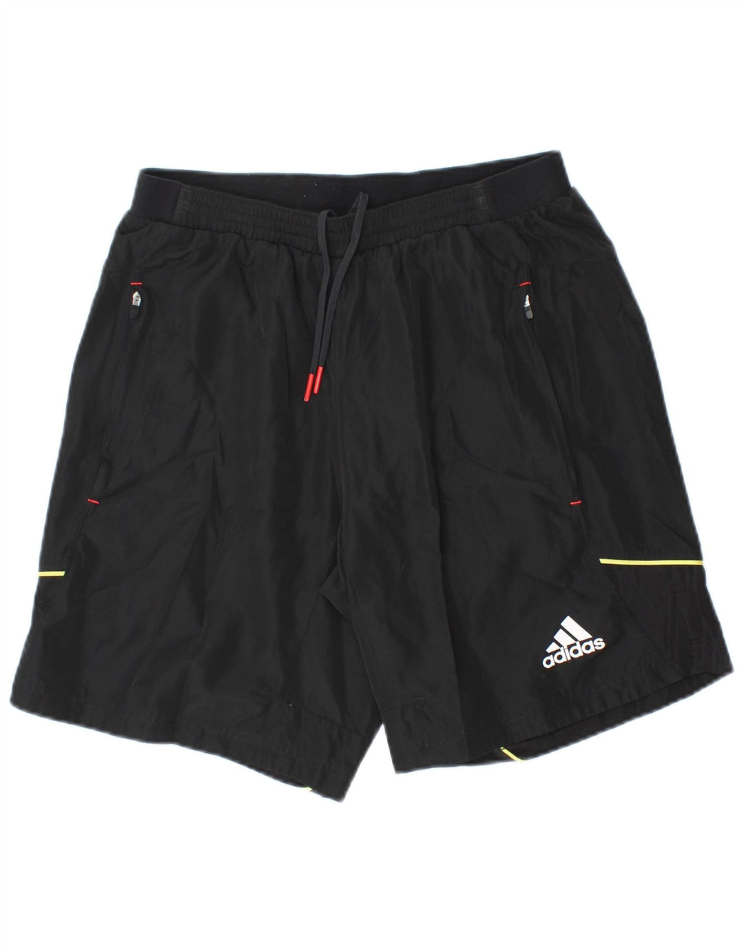 Pantaloncini sportivi da uomo Adidas medi neri in poliestere