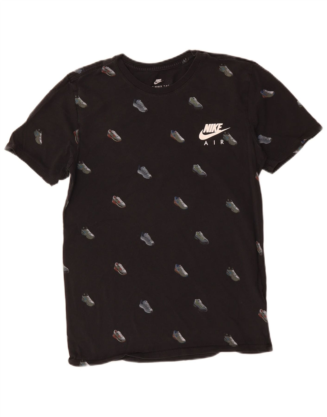 T-shirt grafica Nike da uomo con taglio atletico, piccola, in cotone nero