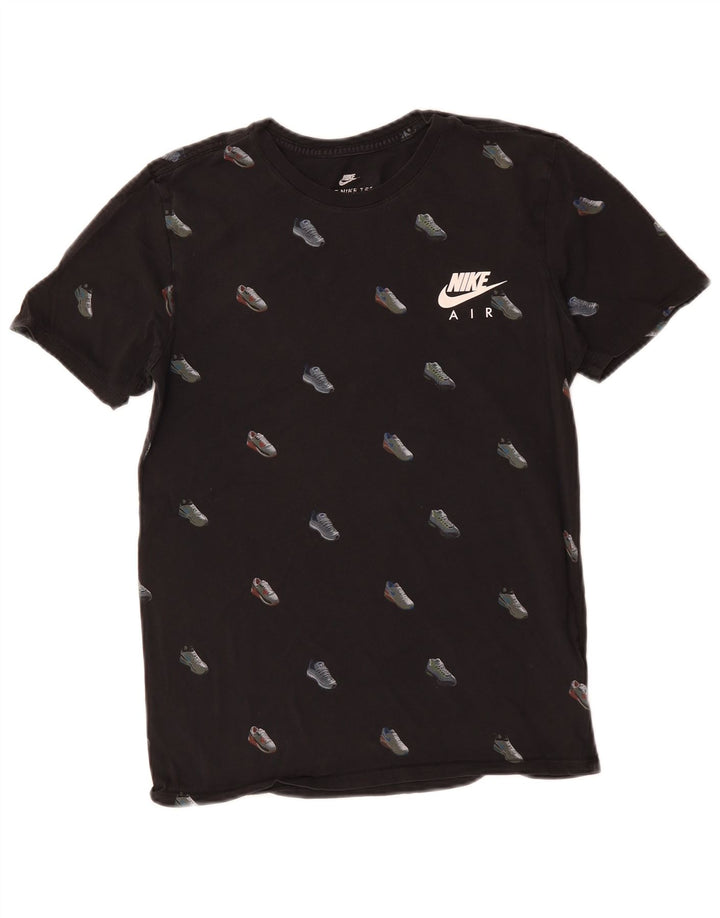 T-shirt grafica Nike da uomo con taglio atletico, piccola, in cotone nero