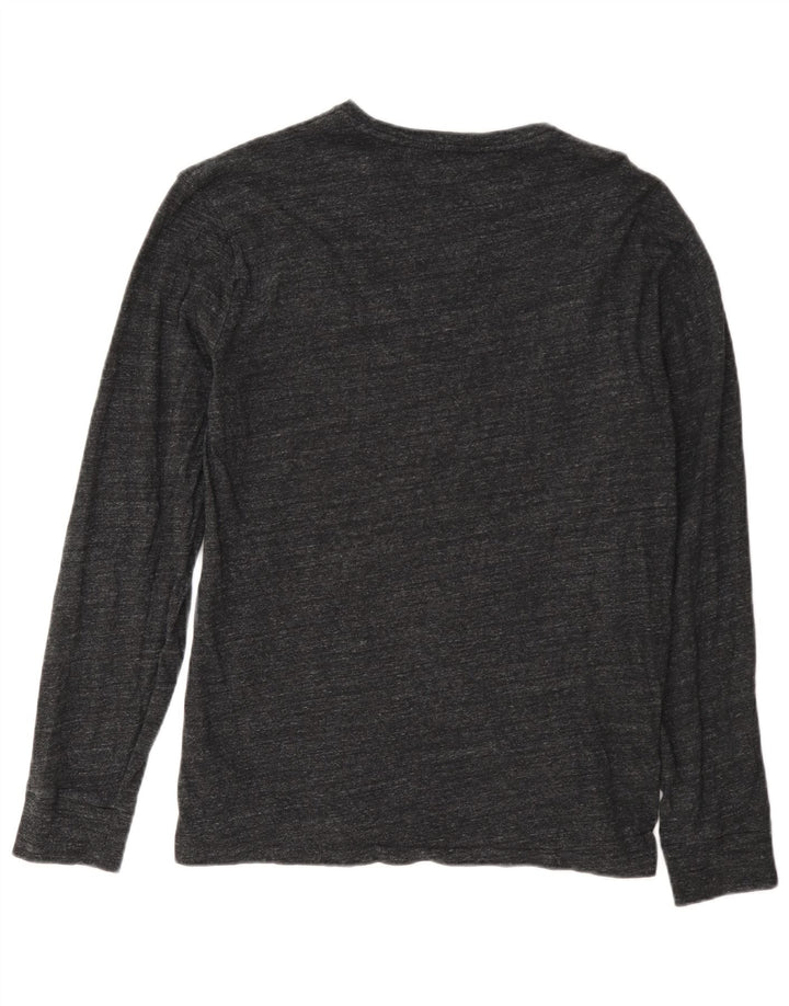 Polo Ralph Lauren Top da uomo a maniche lunghe piccolo grigio screziato