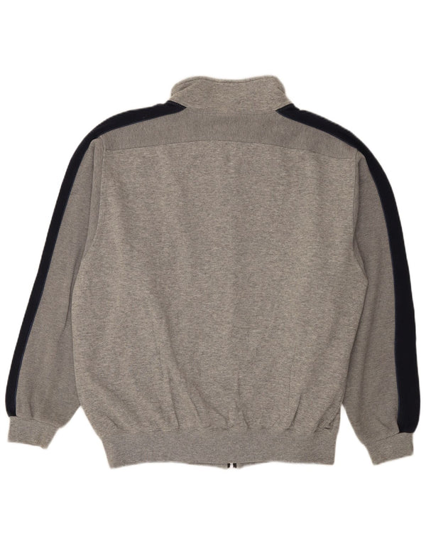 Giacca da tuta da uomo Champion, grande, in cotone color block grigio