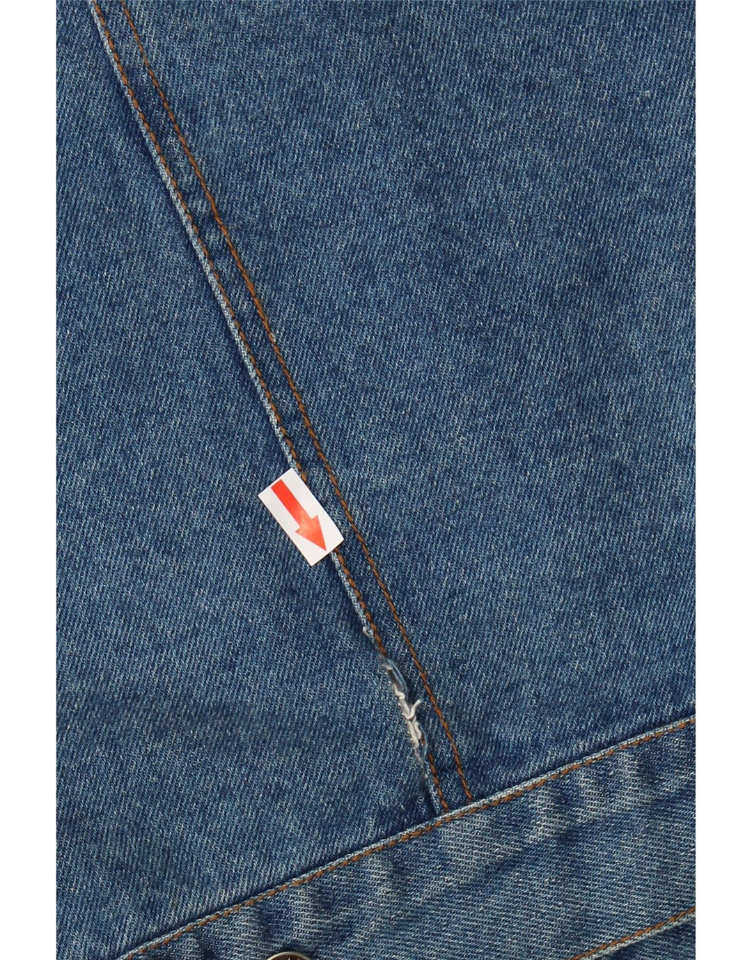 Giacca di jeans vintage da uomo UK 42 XL in cotone blu classico