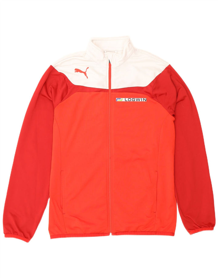 Giacca da tuta grafica da ragazzo Puma 15-16 anni Rosso Colourblock