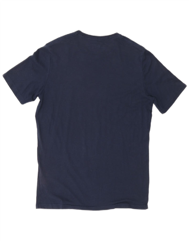T-shirt grafica da uomo UNDER ARMOUR Heat Gear Top piccola in cotone blu navy