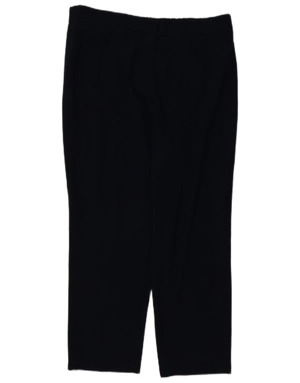 Pantaloni casual dritti da donna Marks & Spencer UK 18 XL W40 L28 Blu navy