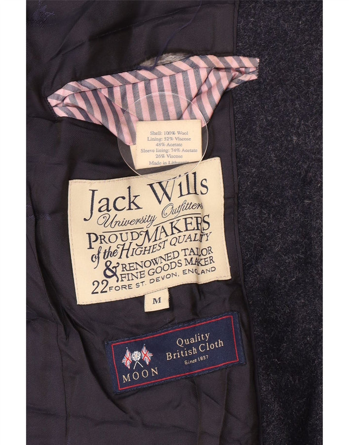 Giacca blazer a 2 bottoni da uomo Jack Wills UK 38 lana blu navy media
