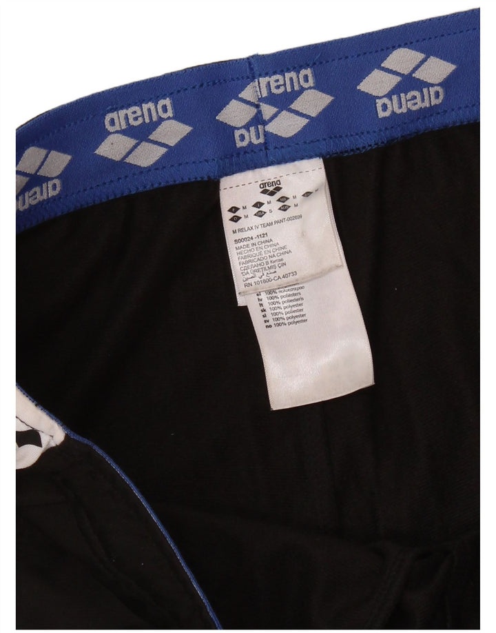 Pantaloni da tuta con grafica ARENA da uomo, poliestere color block medio nero