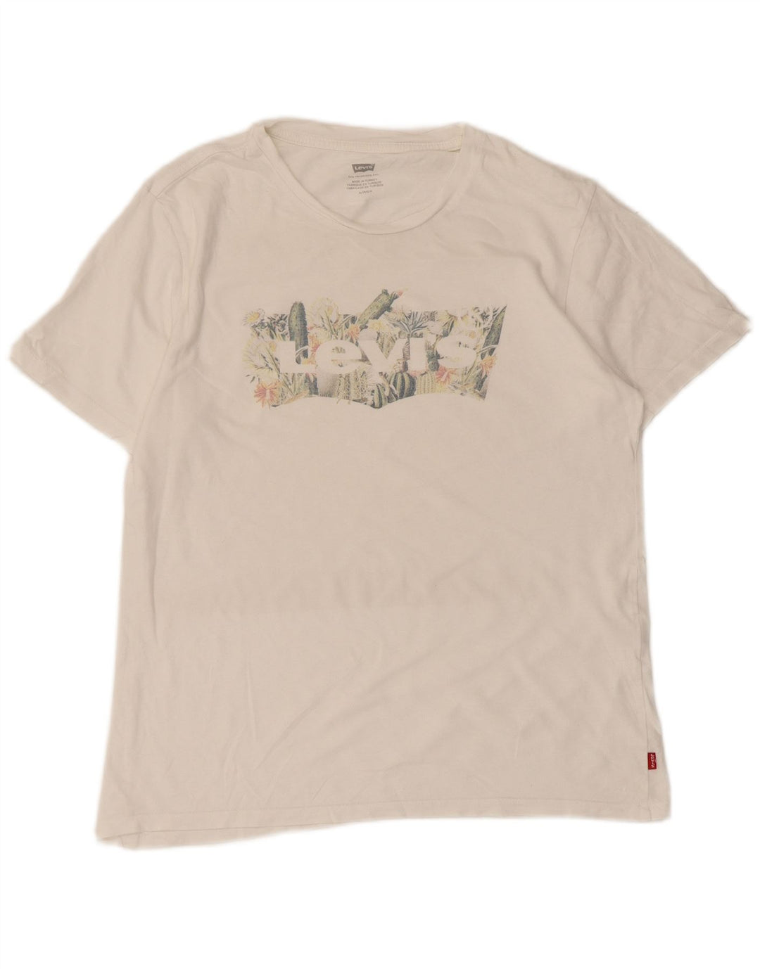 T-shirt grafica da donna LEVI'S Top UK 10 piccola bianca