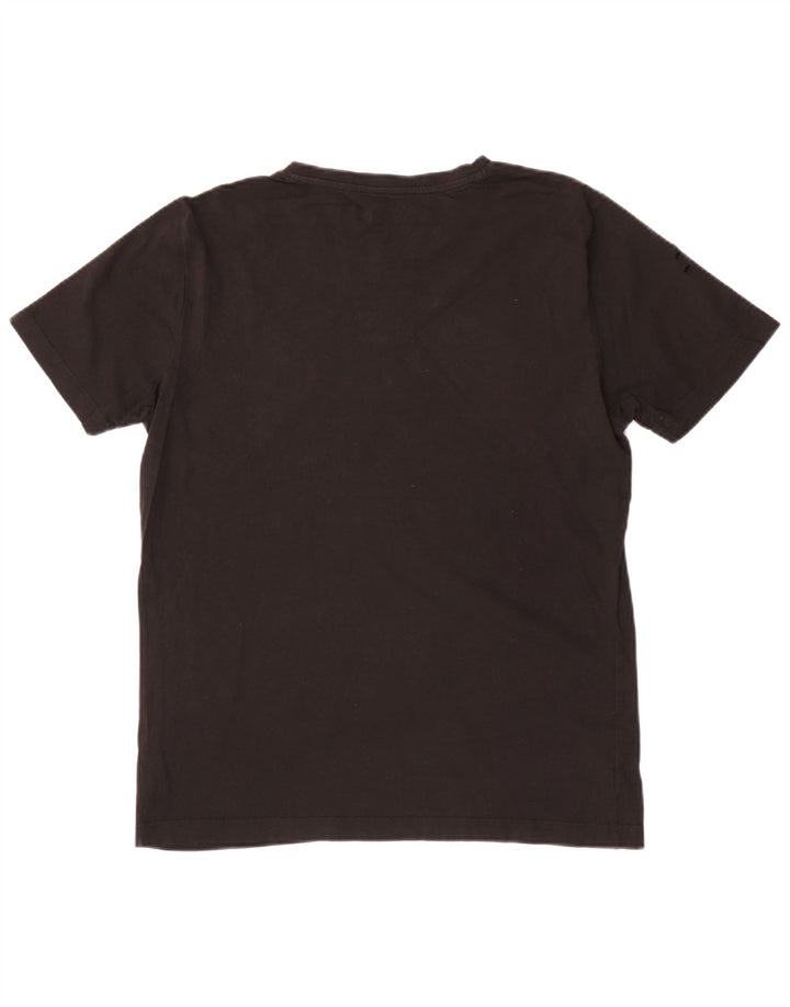 T-shirt grafica da uomo Puma Top in cotone nero medio
