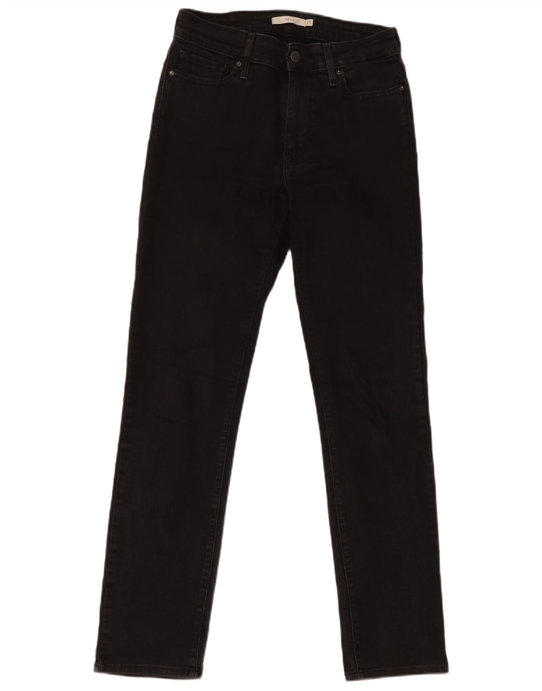 Jeans Levi's 712 Slim da donna W27 L30 cotone nero