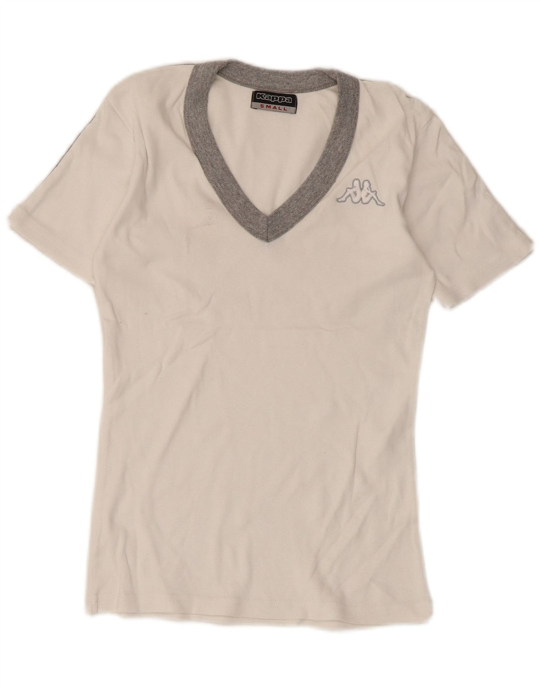 Maglietta Kappa da donna Top UK 8 Small White Colourblock