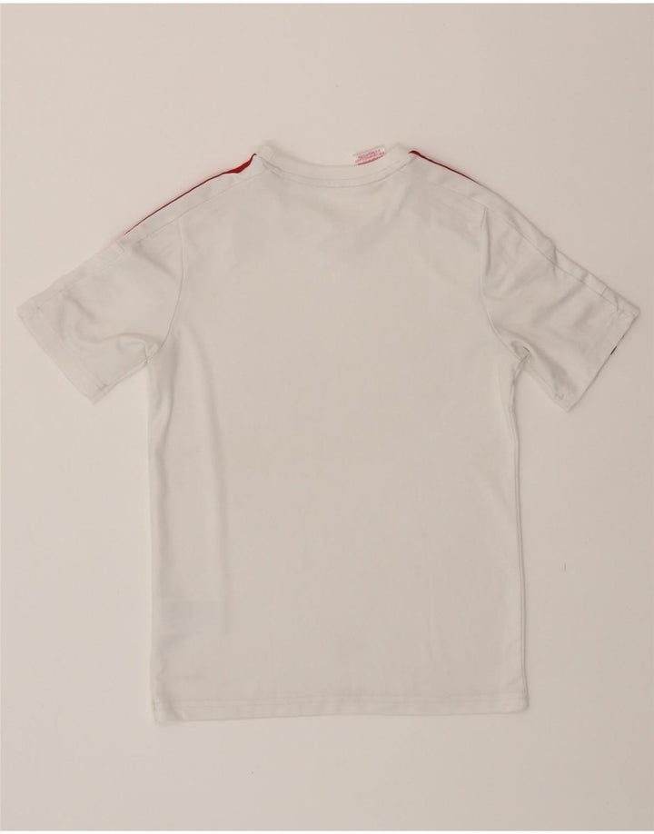 ADIDAS Boys Aeroready T-Shirt Top 11-12 Years White Polyester Vintage Adidas and Second-Hand Adidas from Messina Hembry 