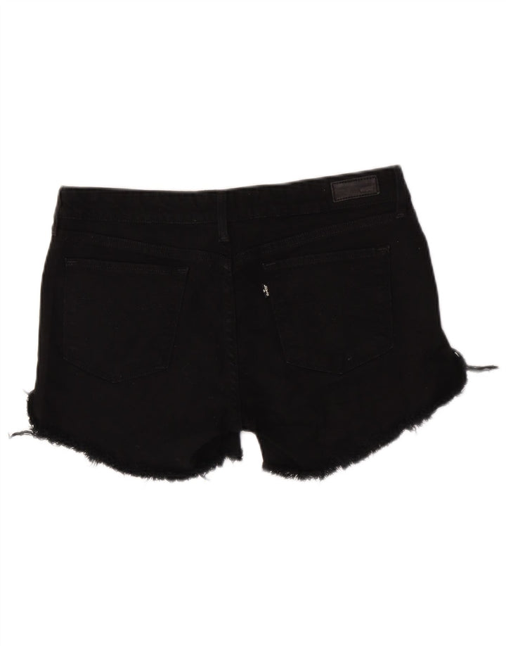 Pantaloncini di jeans da donna Levi's W31 cotone nero medio