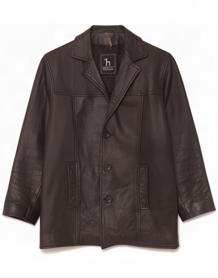 Giacca in pelle da uomo Helium UK 38 Medium Nero