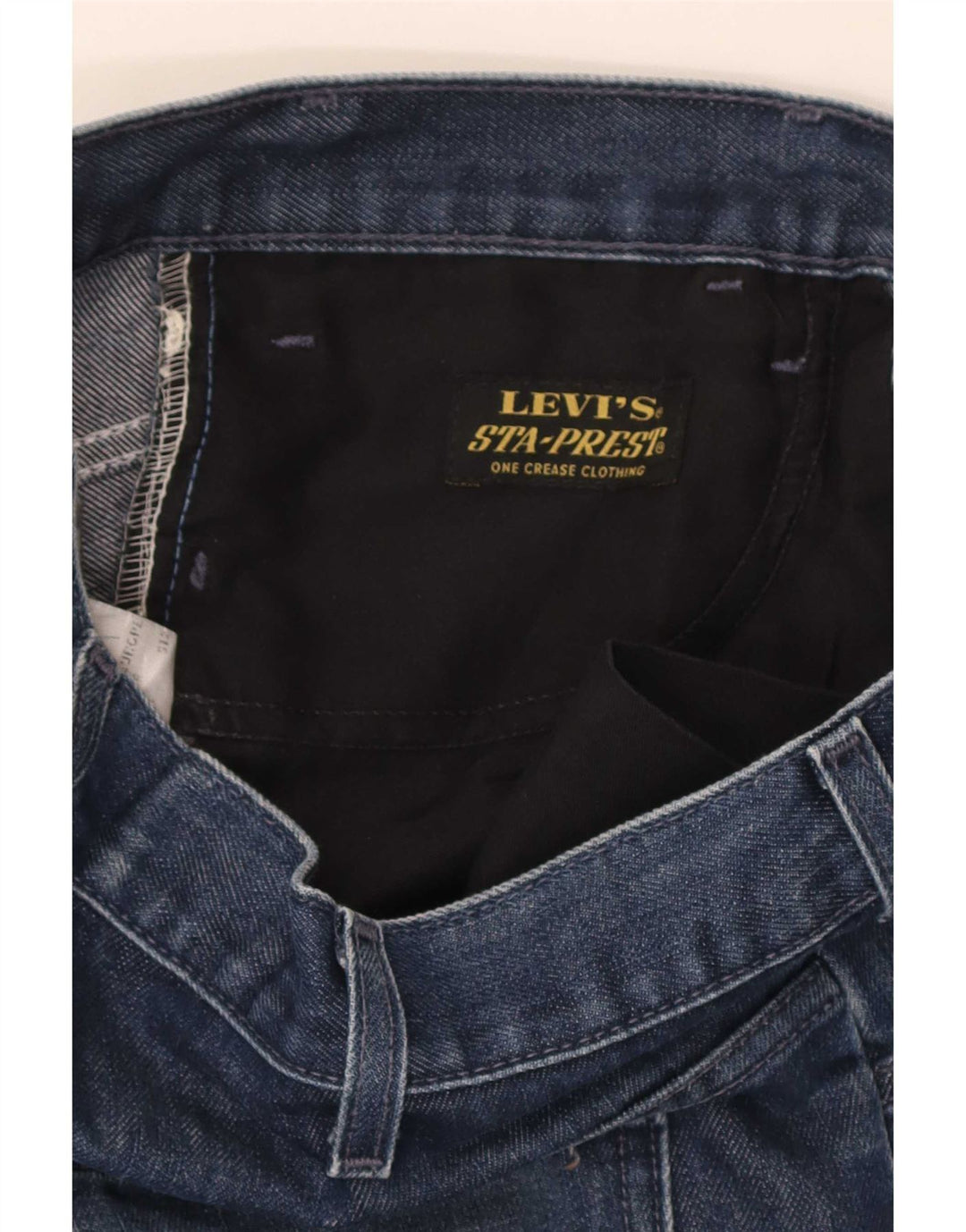 Jeans dritti invecchiati da uomo Levi's W33 L34 cotone blu