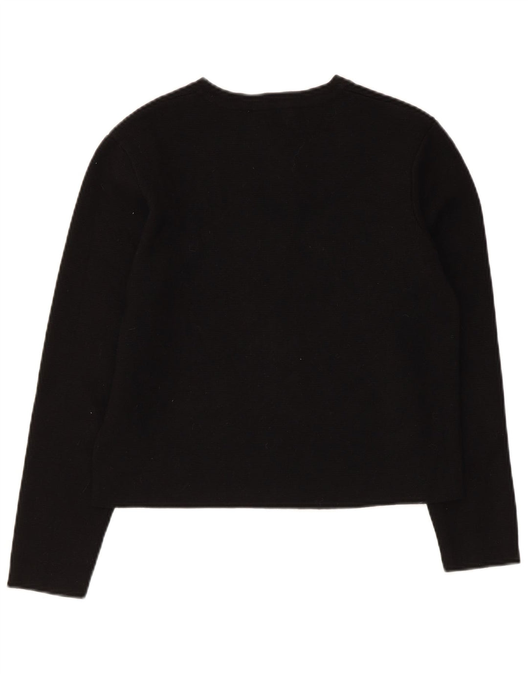 Maglione cardigan corto da donna Zara UK 12 viscosa nera media