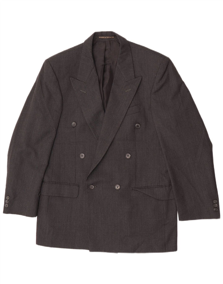 Giacca blazer doppiopetto da uomo Marks & Spencer UK 38 Grigio medio