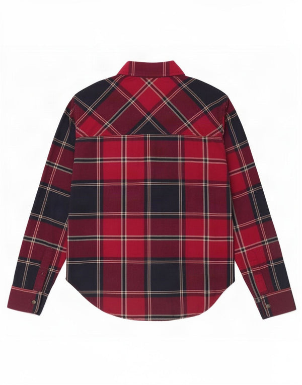 Camicia da donna Abercrombie & Fitch UK 10 piccolo cotone scozzese rosso