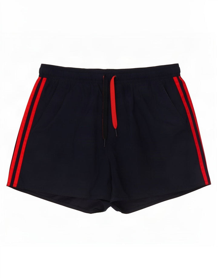 Pantaloncini sportivi da uomo Adidas Large blu navy in poliestere