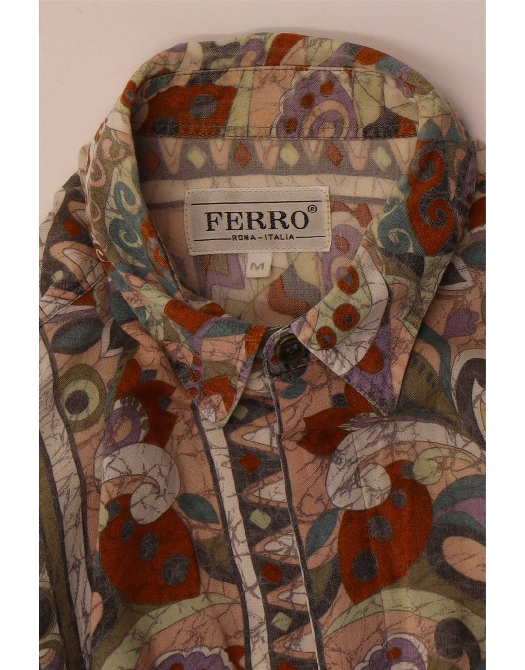 Ferro Camicia a maniche corte da uomo multicolore floreale medio