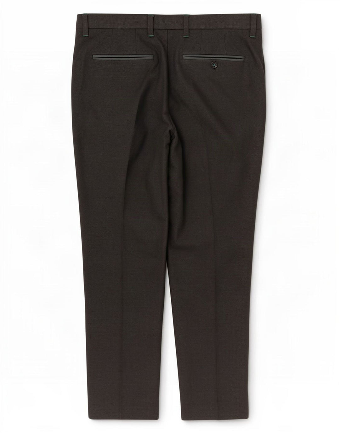 Pantaloni da abito dritti da uomo Ted Baker W36 L32 poliestere maculato grigio