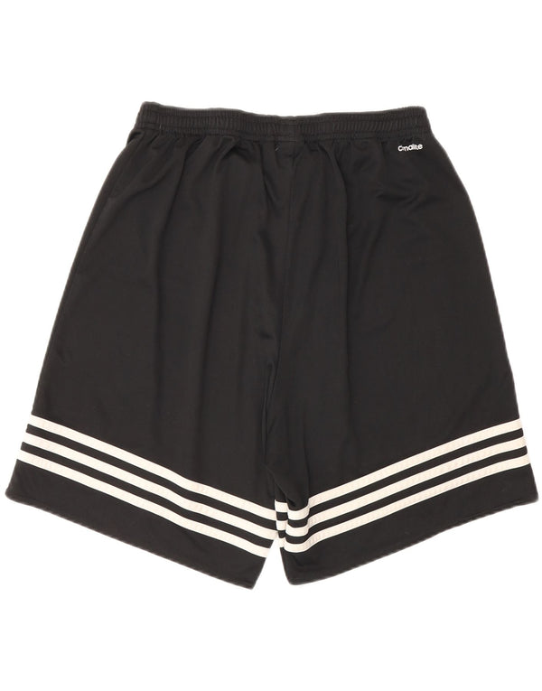 Pantaloncini sportivi Adidas Climalite da uomo medio poliestere nero