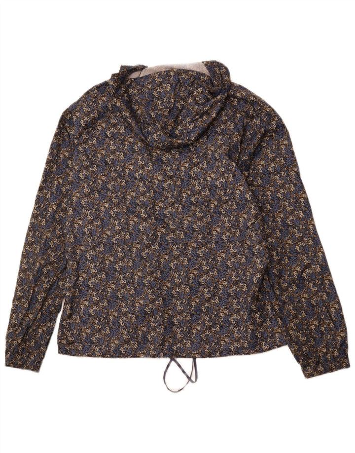 Giacca antipioggia con cappuccio da donna COLUMBIA UK 14 media floreale multicolore