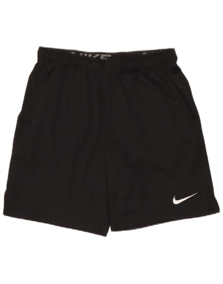 Pantaloncini sportivi Nike Dri Fit da uomo, poliestere medio nero