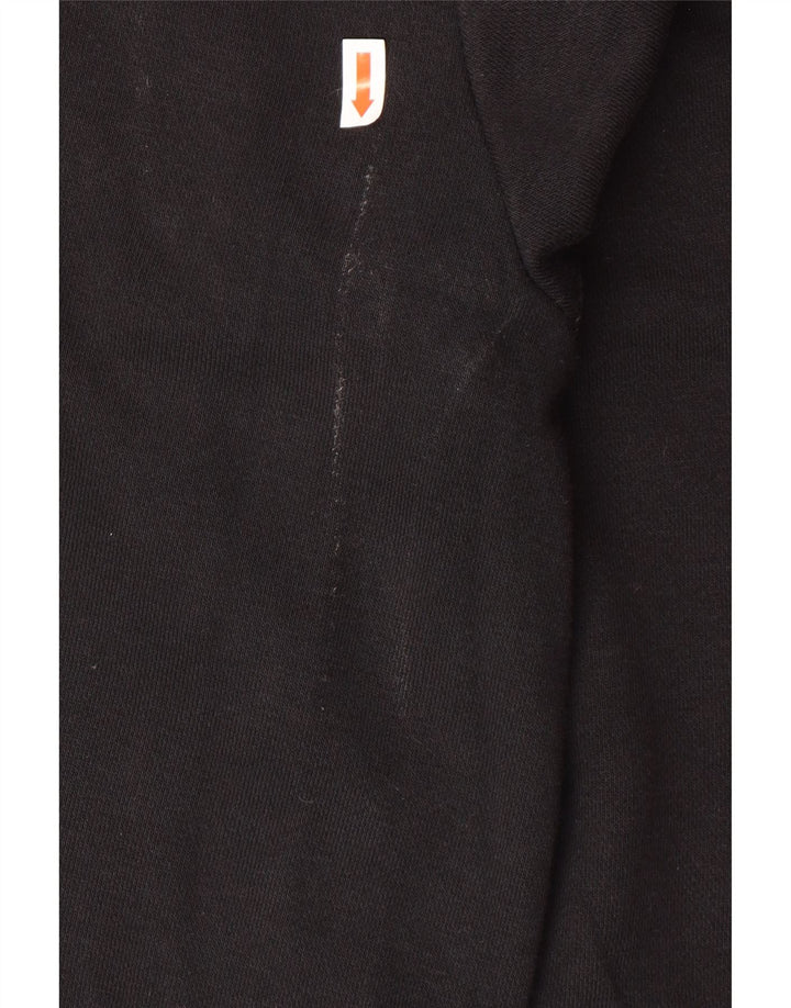 REEBOK Felpa con cappuccio grafica da uomo XL in cotone nero