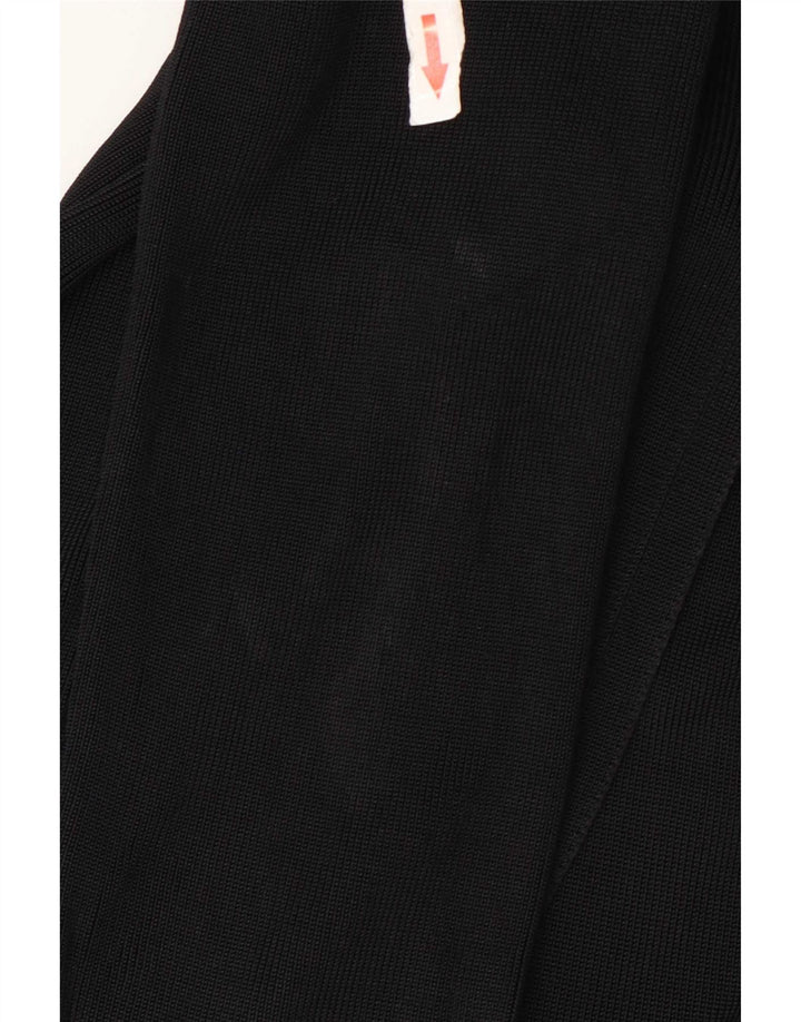 Maglione cardigan trasparente da donna Marks & Spencer UK 12 medio nero